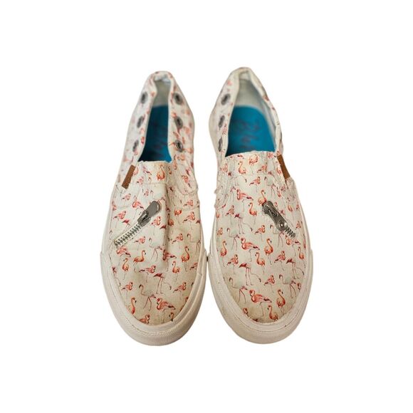 Blowfish Malibu Slip-on Sneakers Flamingo Print 5.5-6 - Picture 1 of 8